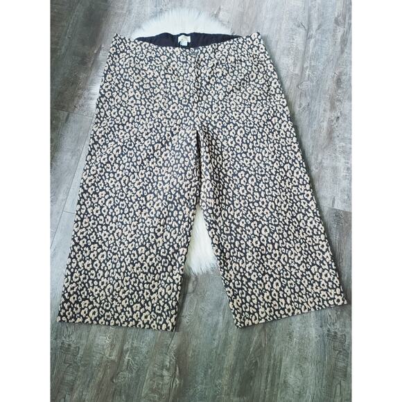 NEW Anthropologie Maeve Leopard Brocade Pants - Size: 6P - Picture 5 of 8